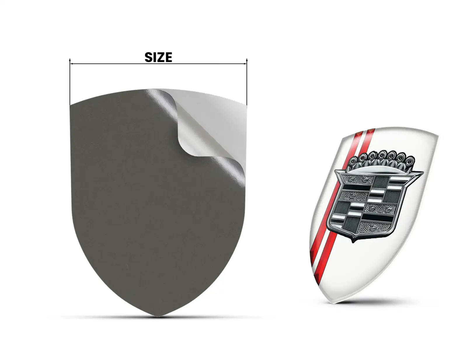 Cadillac Badge Silicone Édition Limitée Dôme Course Élancé
